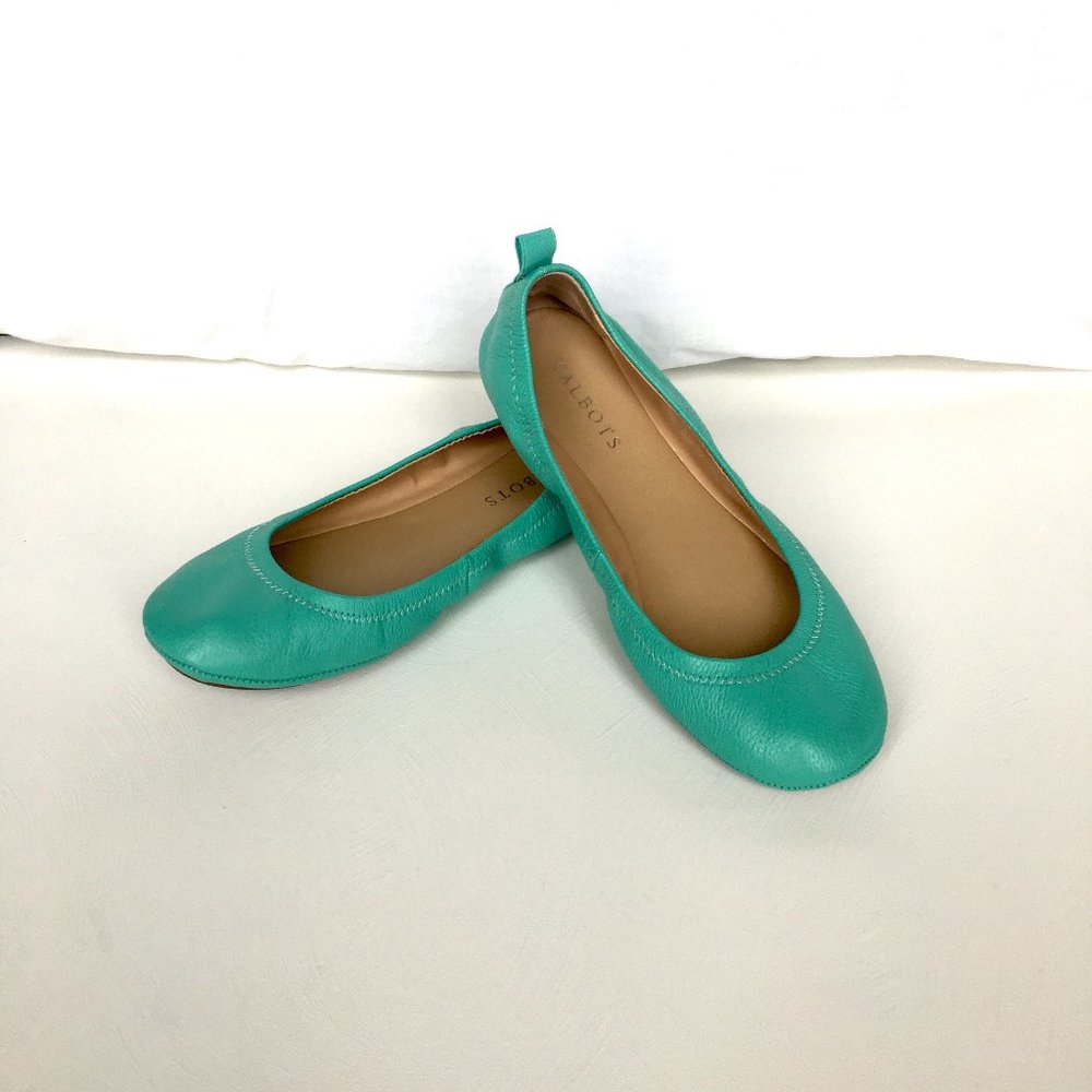 Turquiose Talbots Leather Flats size 7